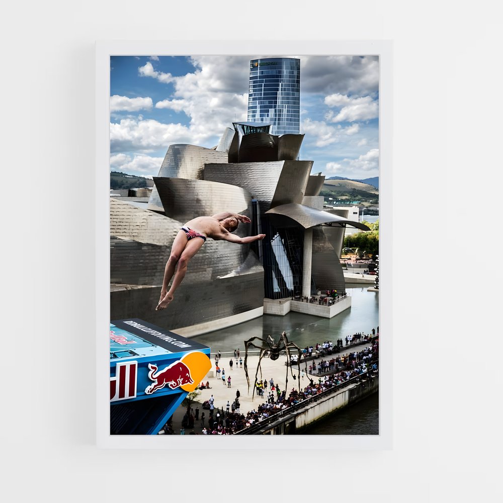 Poster Plongée Urbaine – affiche Plongeon de falaise (vue 3)